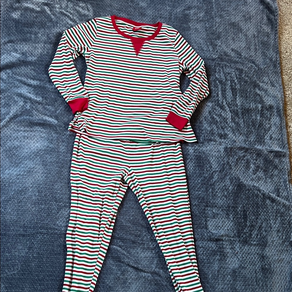 Striped Red and Green women’s Pajamas - Picture 1 of 5
